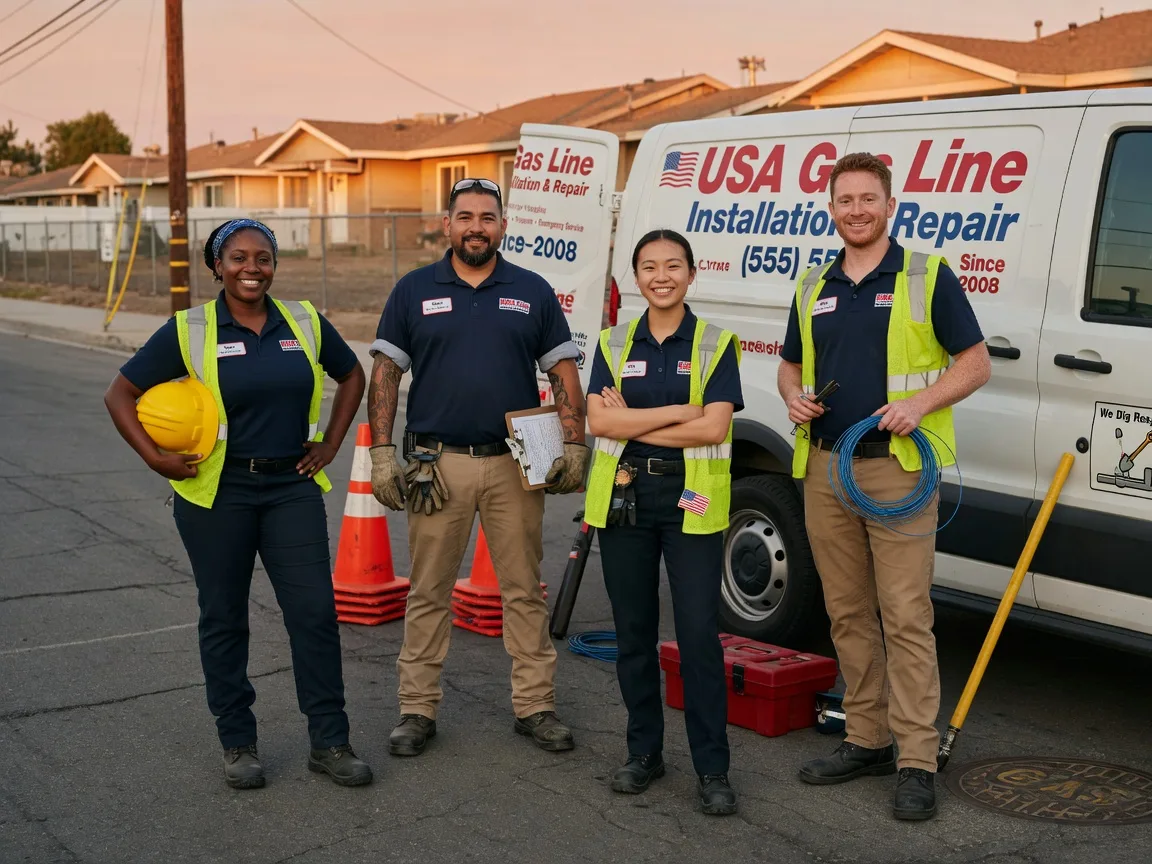 Gas Line Installation company in New Site, MS